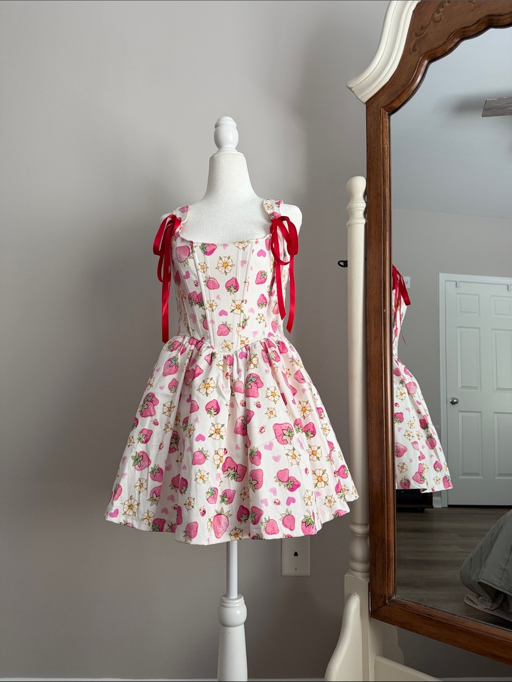 SugarThrillz Ladybug Summer Corset Dress